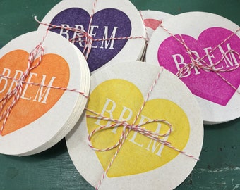 Brem Coaster - Set of 6 - Yellow Only