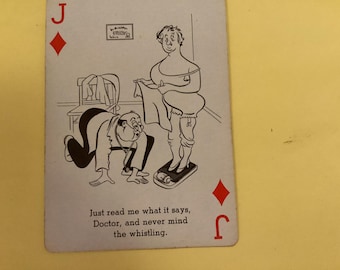 Vintage new old stock, playing cards cheer up doctors nurses, patients, funny jokes, junk journal, scrapbooking, collecting a lot 7