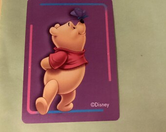 Vintage Winnie the Pooh, playing cards, new old stock different image on back of each card junk journal, scrapbooking collecting