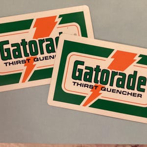 Vintage reklamspelkort nytt gammalt lager, Gatorade, törstsläckare, skräpjournal scrapbooking samlarlott 7