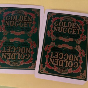 Golden Nugget Playing Cards - Etsy