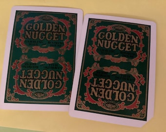 新品未開封 Golden Nugget 赤 2個セット カジノデック オールド GOLDEN NUGGET Unopened Playing Cards - Red Deck - Stamp Intact
