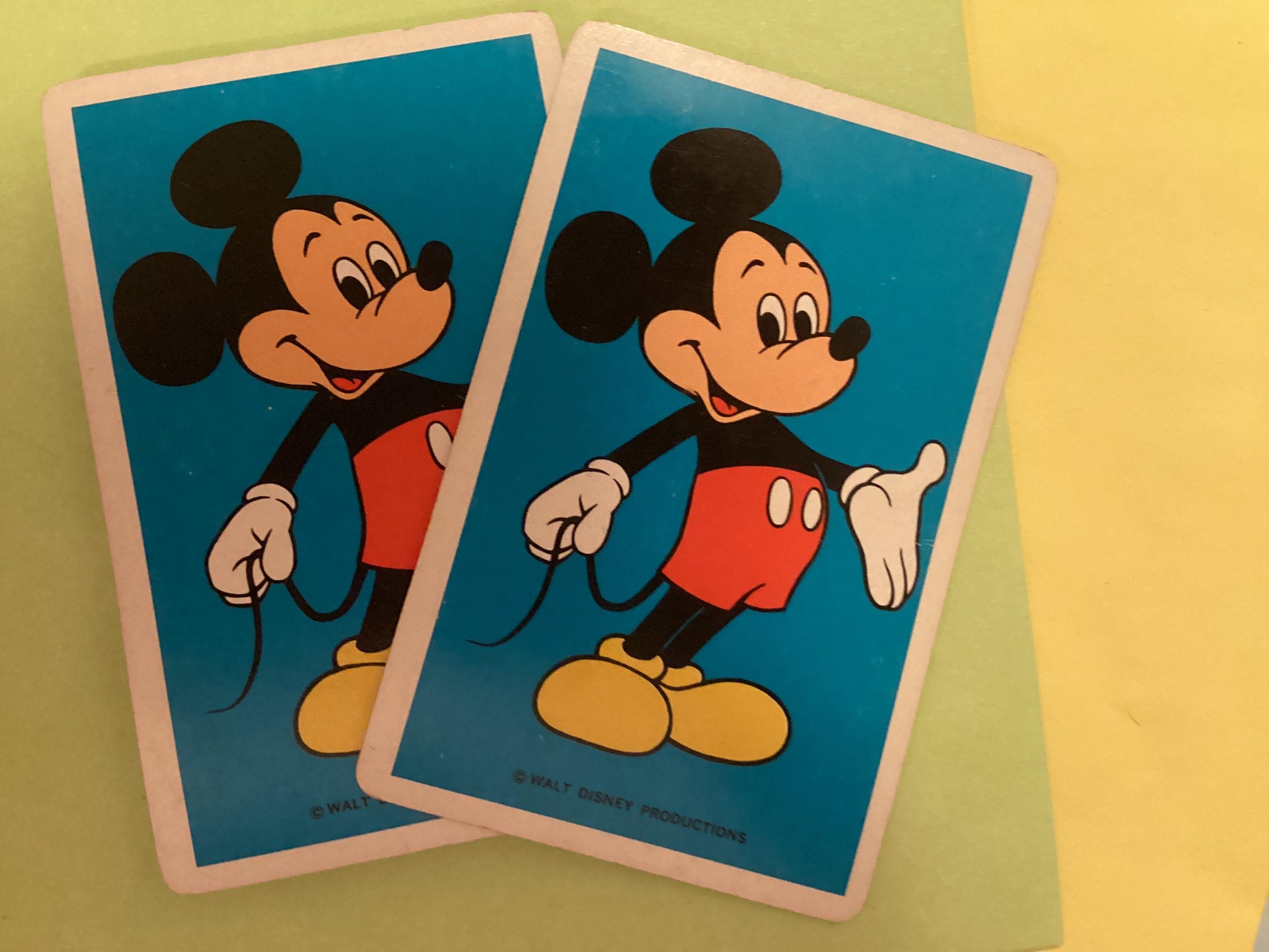 Mickey Mouse Playing Cards Vintage - Etsy