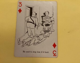 Vintage new old stock, cheer up playing cards, doctors nurses patients hilarious jokes, junk journal, scrapbooking collecting lot 7