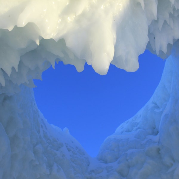 2014 Lake MI Ice Caves Heart Cave Photo Digital Download