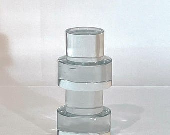 Bougeoir PILAR Verre massif transparent