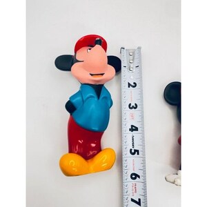 Disney Mickey and Minnie Mouse Figurines Red Blue Yellow Collectible Set image 8