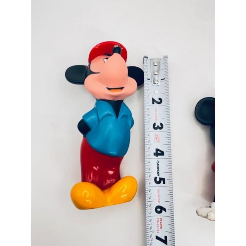 Disney Mickey and Minnie Mouse Figurines Red Blue Yellow Collectible Set image 8