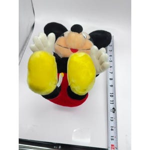 Vintage Disney Mickey and Minnie Mouse Plush Toy Classic Red Polka Dot 11 Inch image 16