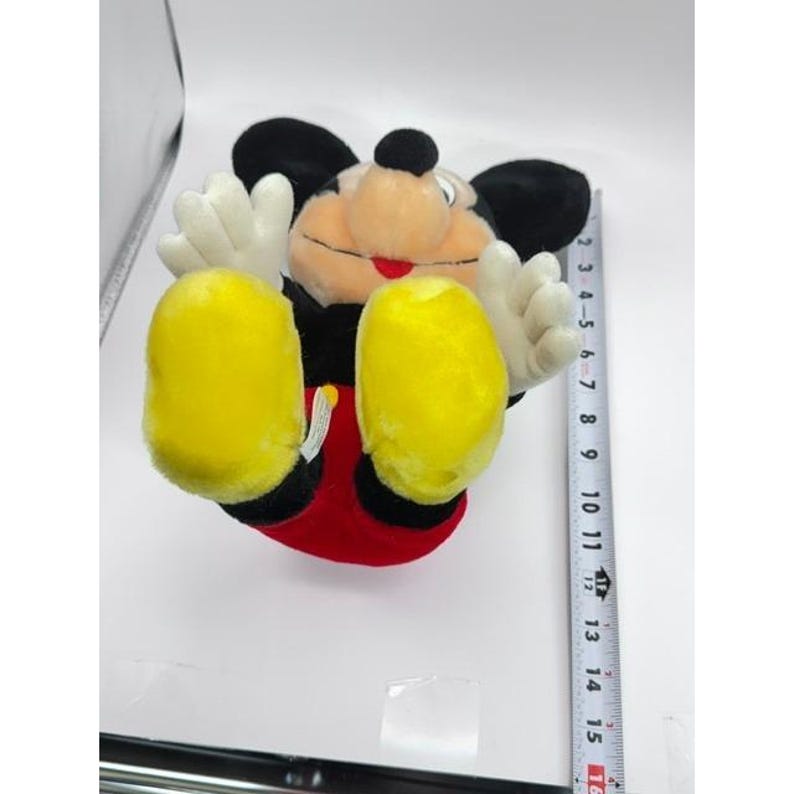 Vintage Disney Mickey and Minnie Mouse Plush Toy Classic Red Polka Dot 11 Inch image 16