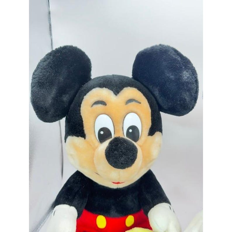 Vintage Disney Mickey and Minnie Mouse Plush Toy Classic Red Polka Dot 11 Inch image 6