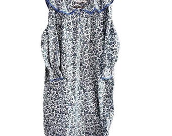 Vtg Victoria Secret Floral Cotton Nightgown L Gold Label Cottagecore Prairie