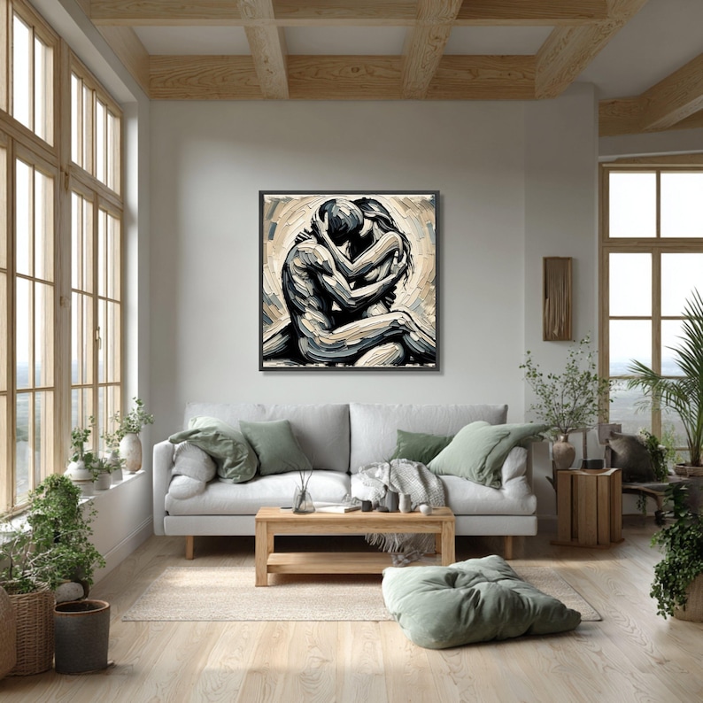 Abstract Couple Painting - Front view