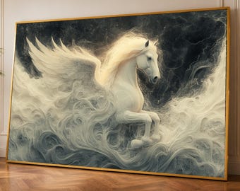 Majestic Pegasus Canvas Art, Ready to Hang Wall Decor Print