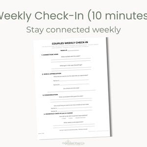 Couples Weekly Reset Bundle | Relationship Check-In + Home Reset | Printable PDF | 2026 Weekly Routine image 5