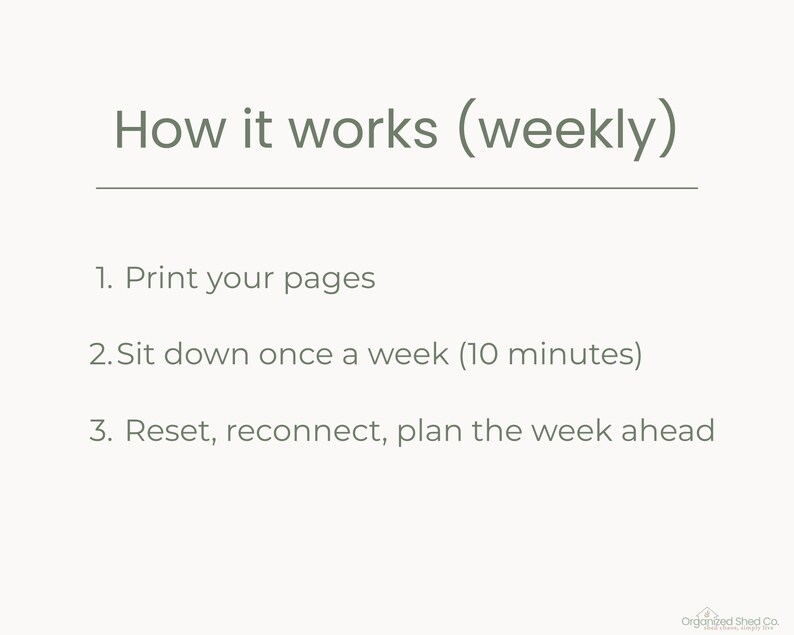 Couples Weekly Reset Bundle | Relationship Check-In + Home Reset | Printable PDF | 2026 Weekly Routine image 4