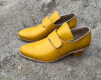 Handmade Colonial Leather Shoes18th Century Historical Footwear Revolutionary War Shoes Renaissance Fair Costume Shoes Women’s Leather Shoes