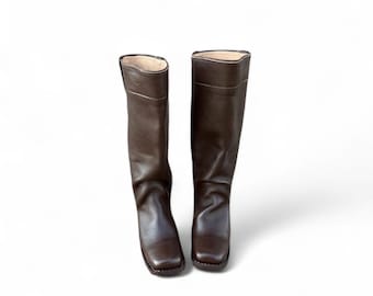 Handgefertigte Ofen-Rohr-Stiefel aus Leder | Historisches Reenactment