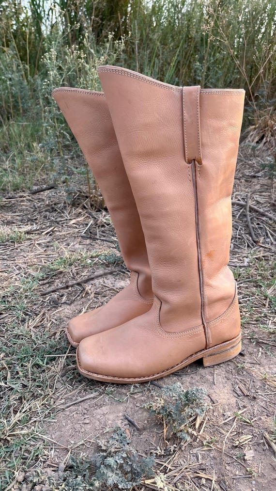 Handmade Civil War Cavalry Boots – Handmade Grain Cowhide Leather, Historical Reenactment Accurate Footwear