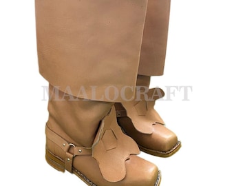 Handmade Musketeer Leather Boots | Renaissance Costume, LARP, Cosplay