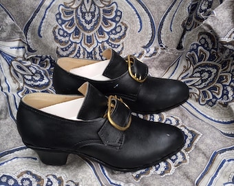 18th Century Colonial Leather Shoes | Handmade Historical Reenactment Footwear