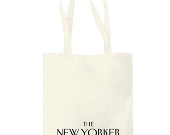 New Yorker Tote Bag - 100% Cotton Canvas Shopper - Stofftasche Tasche Stoffbeutel
