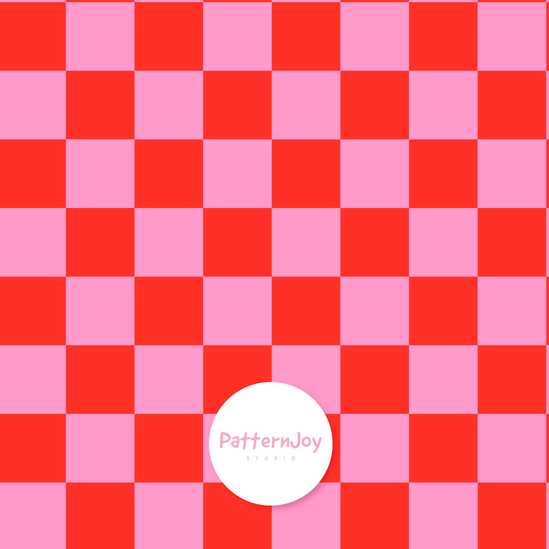 Pink Checker Pattern - Etsy