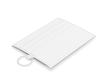 Anpassad korthållare i saffianoläder | Minimalistisk lyxig plånbok | Personligt namnkortsfodral | Smal kreditkortsplånbok |
