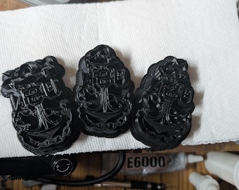 Conjunto de três cortadores de biscoito com impressão em estilo CPO/SCPO/MCPO da Marinha dos EUA
