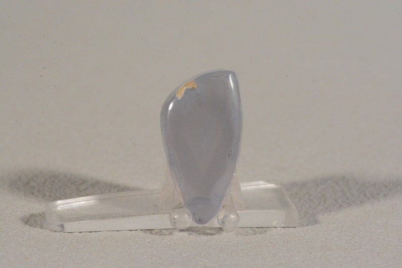 Natural Gemstone. Ring Cabochon Mexican Blue Chalcedony Handcrafted USA