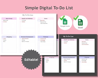 Google Sheet To-Do Lists To Do Liste Excel