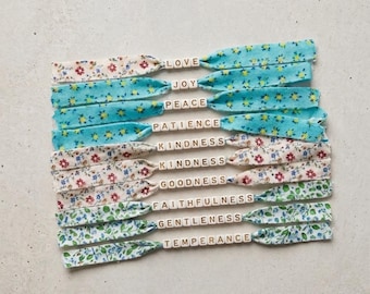 Fabric Beaded Bracelets - Cotton - Personalized