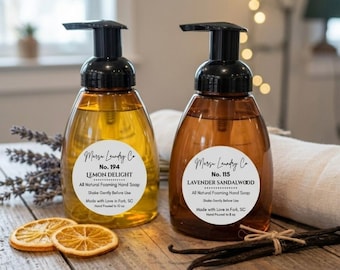 泡ハンドソープ - シルキーな泡立ちで、手肌をやさしく洗い上げます - エッセンシャルオイルの香り - 詰め替え可能