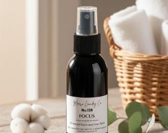 Spray para roupa de cama - Aromatizador de ambientes - Spray natural para ambientes - Desodorizador doméstico com aroma de óleos essenciais 100% naturais - 236 ml