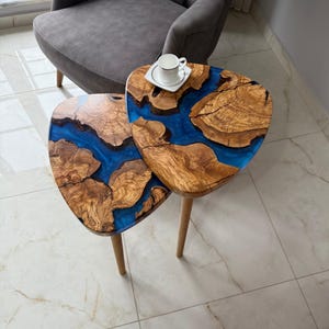 Custom Handmade Table Set by NilWoodworkLLC — Modern Minimalist Design