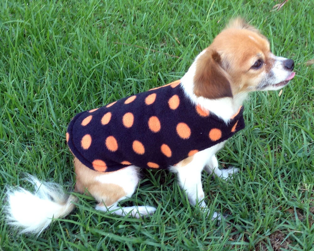 Fleece Dog Coat Extra Small Small or Medium Dog Jacket Etsy