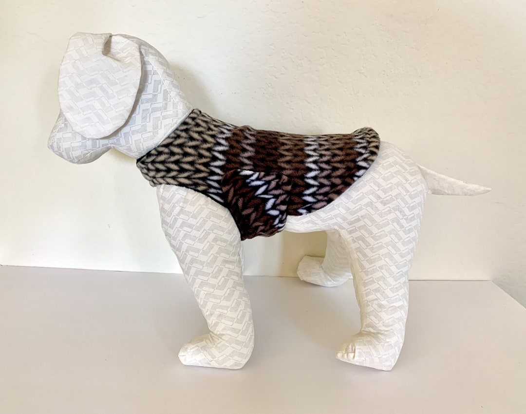 XS Dog Coat Extra Small Dog Jacket Brown Coffee Black Etsy Canada