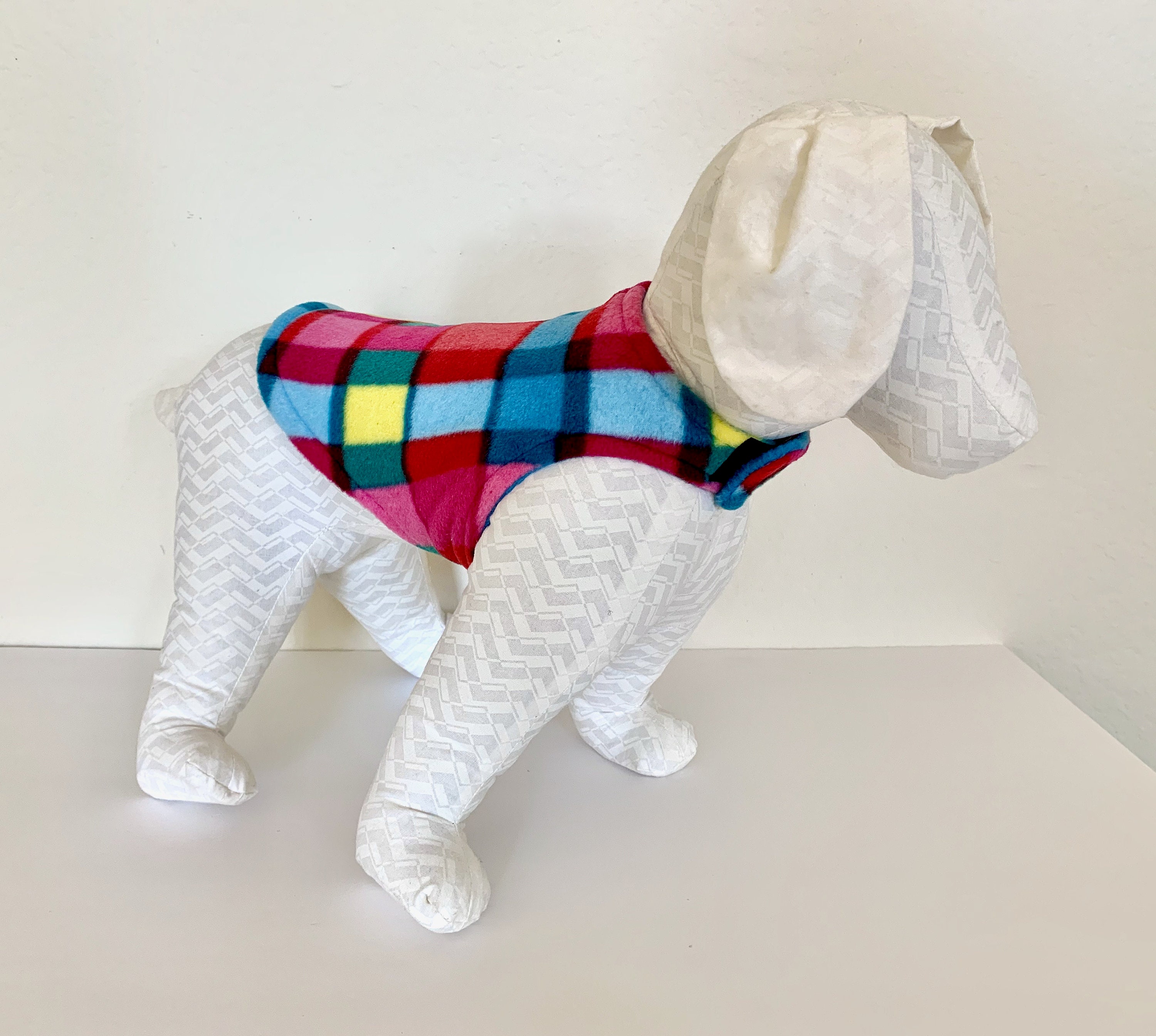 Dog Coat Extra Small or Medium Fleece Dog Jacket Hot Pink Etsy