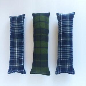 Kitty Kicker | Cat Toy | Catnip Toy | Cat Kicker | Navy Blue, Gray and White Plaid