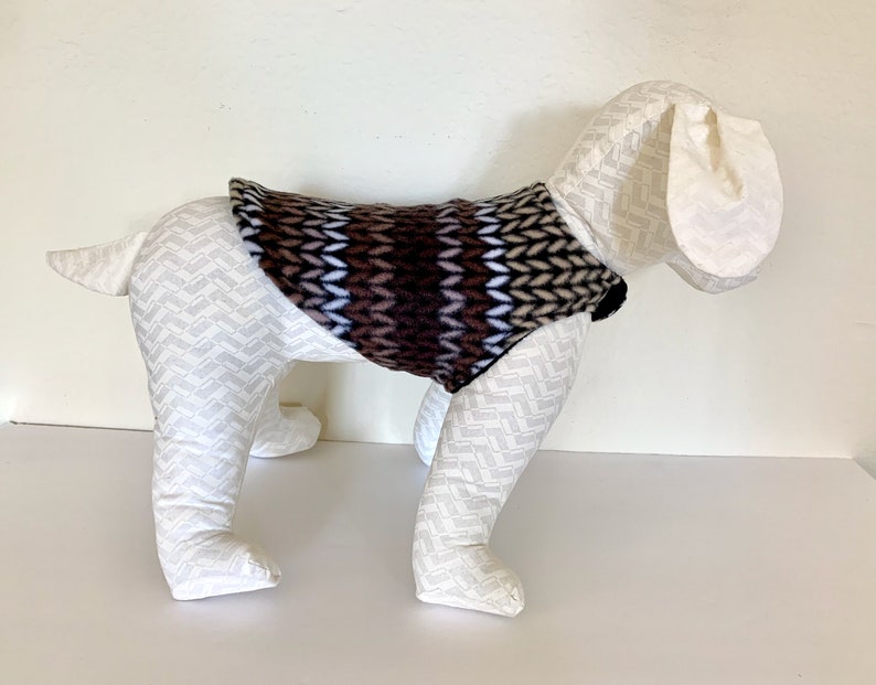 XS Dog Coat Extra Small Dog Jacket Brown Coffee Black Etsy Canada