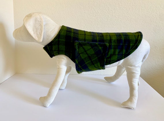 flannel dog jacket