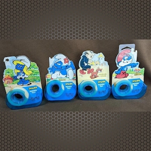 PICK ONE Vintage Smurf Invisible Tape Dispenser 1982 NEW Old Stock