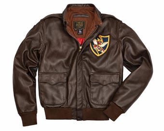 Excelled Vintage Leather Jacket A 2 Flyers Usa Excelled Brown Size