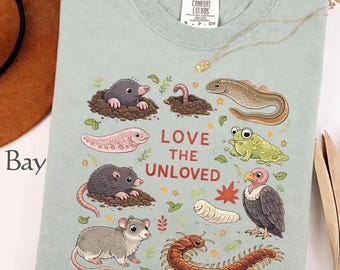 Comfort Colors Unloved Animals Shirt, Retro Science Biology Teacher Tee