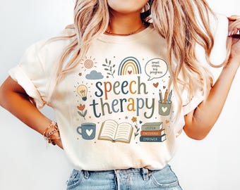 Logo Logopedie Comfort Colors®-shirt, SLP-afstudeercadeau, T-shirt logopedist, logopedisch therapeut retro-shirt logopedist