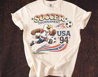 Vintage voetbalshirt VS 94 – patriottisch voetbalshirt jaren 90 voetbalfan comfortkleuren