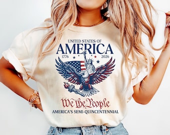 Shirt Comfort Colors America 250, T-shirt Patriotic Eagle Graphic, Shirt VS 250e verjaardag