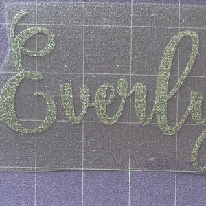 Ready to Press Name Iron On Select Glitter or Smooth HTV Transfer Vinyl Applique
