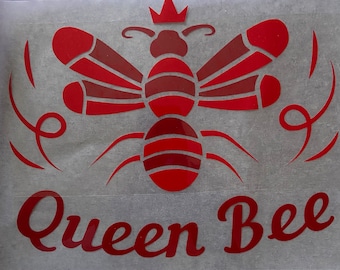 Set of 2 Queen Bee IRON ON Screen Print Transfers for Fabrics Machine Washable Patch - Etsy UK