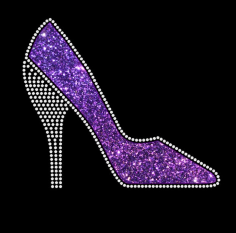 Rhinestones/Vinyl Heels HTV Transfer Combination Rhinestones Etsy